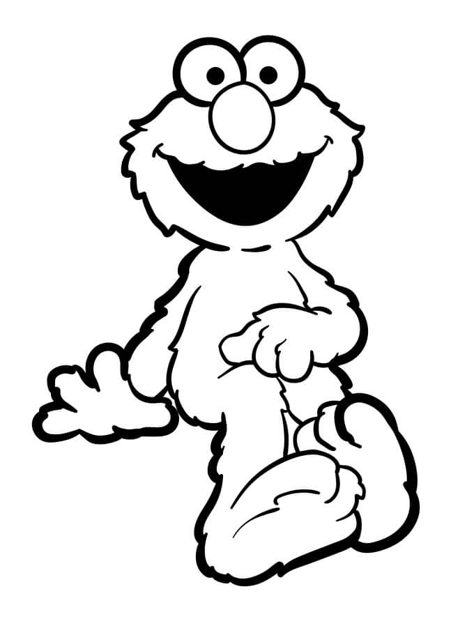 Fise de colorat cu Elmo de colorat p31