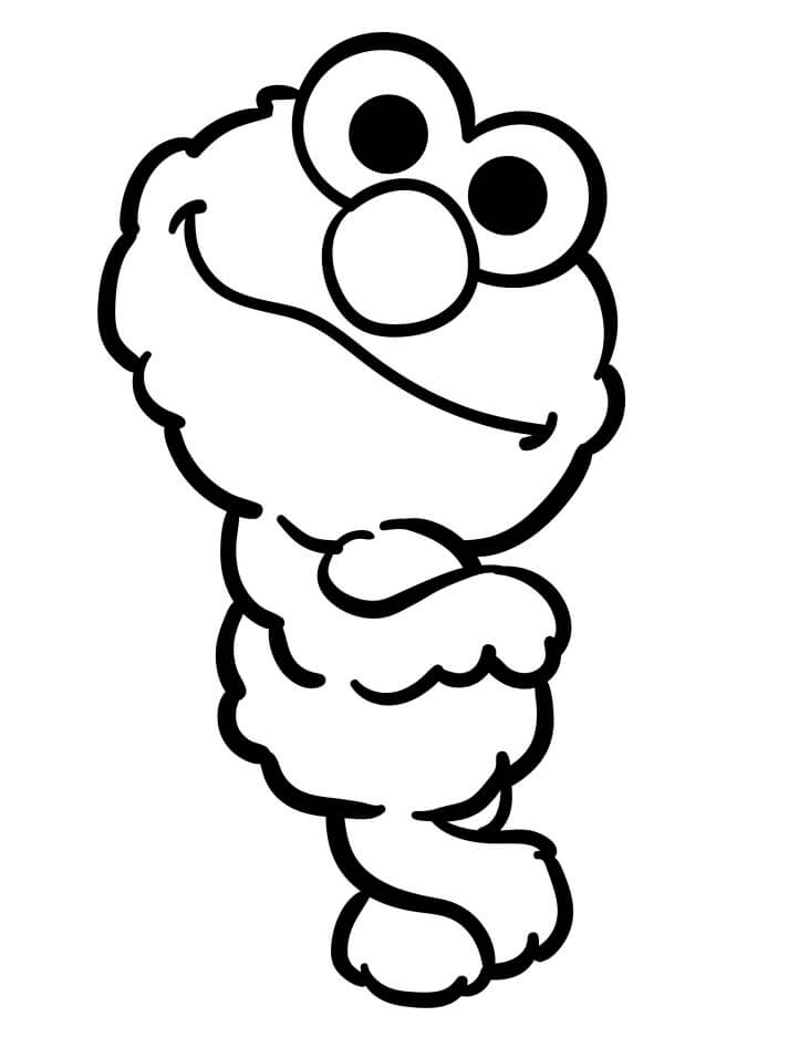 Fise de colorat cu Elmo de colorat p32