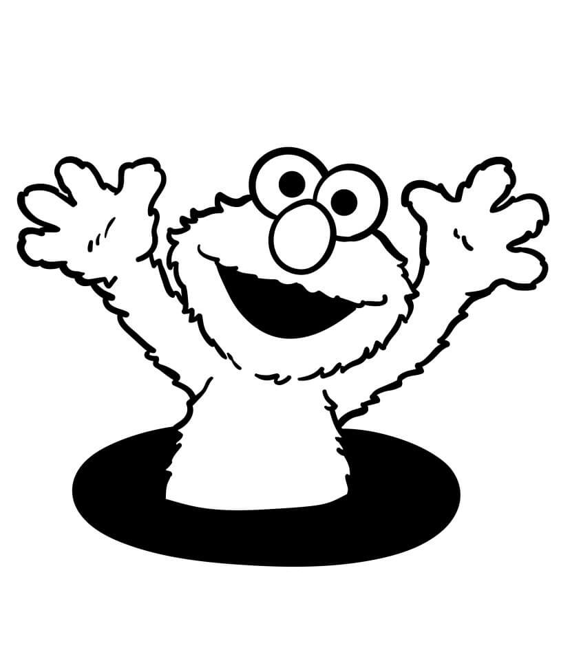 Fise de colorat cu Elmo de colorat p33