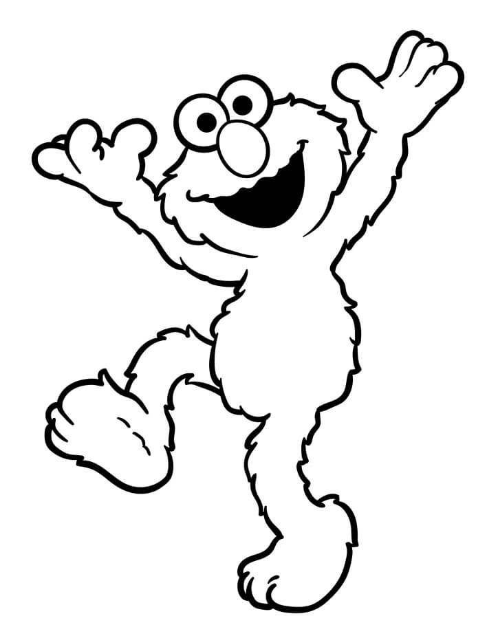 Fise de colorat cu Elmo de colorat p34