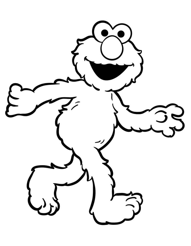 Fise de colorat cu Elmo de colorat p35