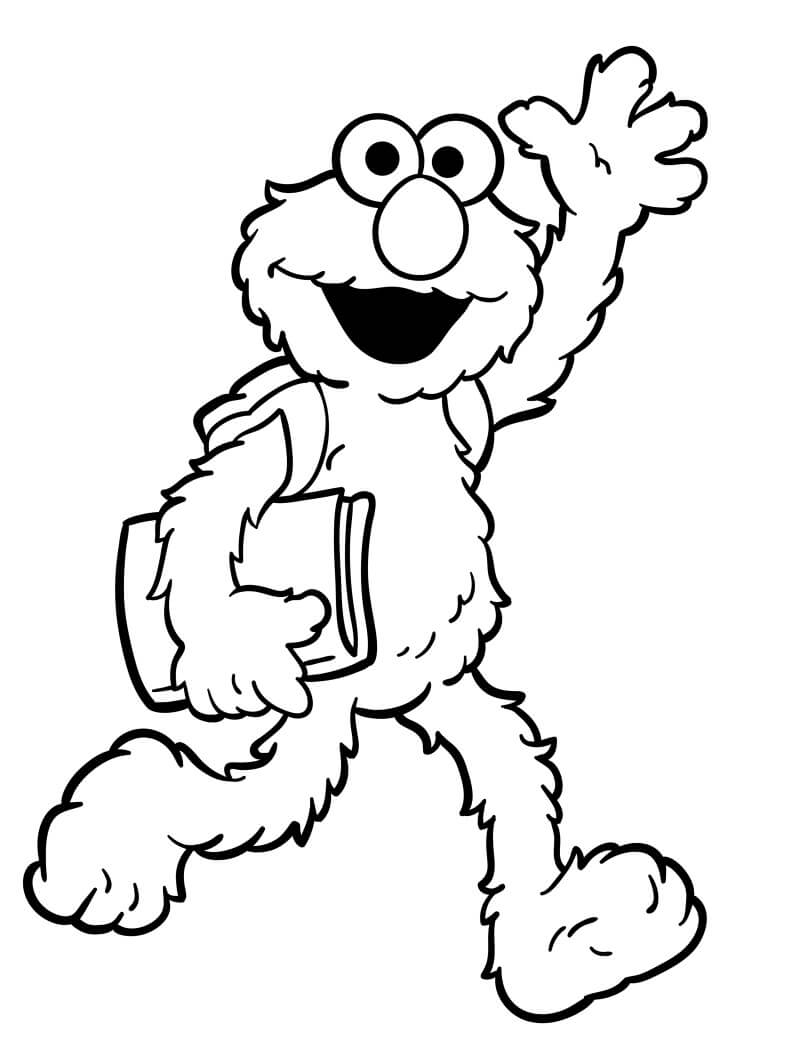 Fise de colorat cu Elmo de colorat p38