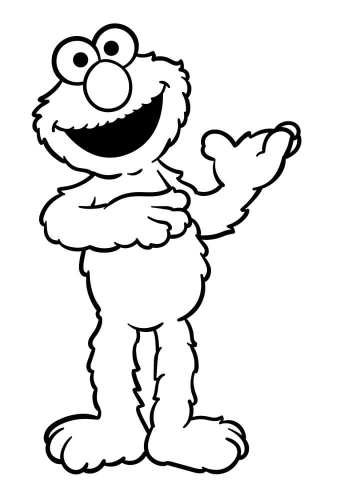 Fise de colorat cu Elmo de colorat p39