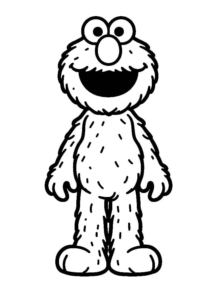 Fise de colorat cu Elmo de colorat p40