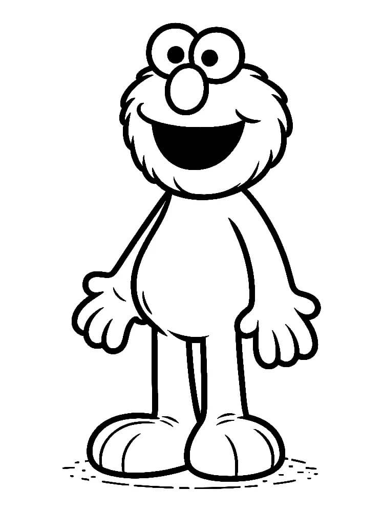 Fise de colorat cu Elmo de colorat p41