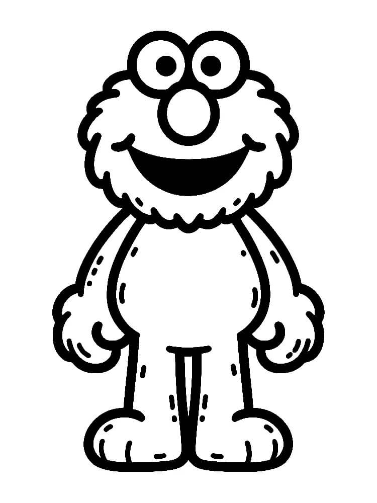 Fise de colorat cu Elmo de colorat p42