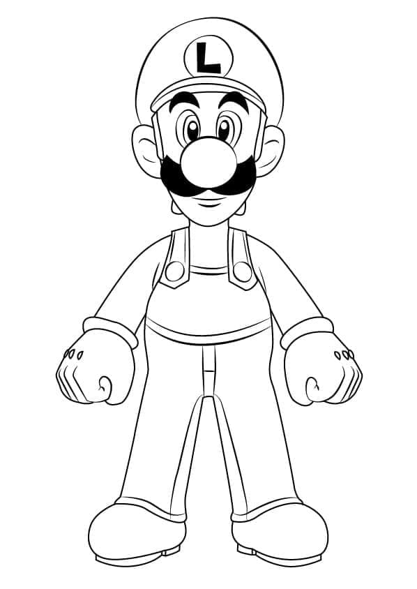 Fise de colorat cu Luigi de colorat p18