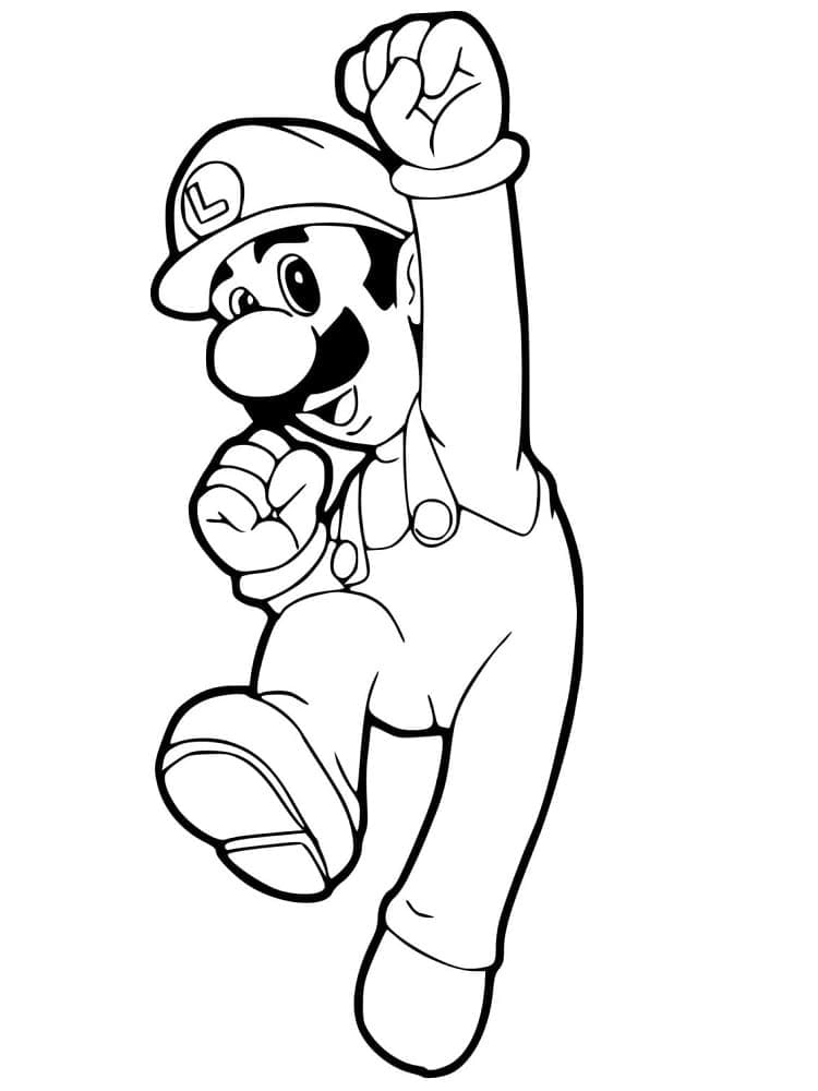 Fise de colorat cu Luigi de colorat p23