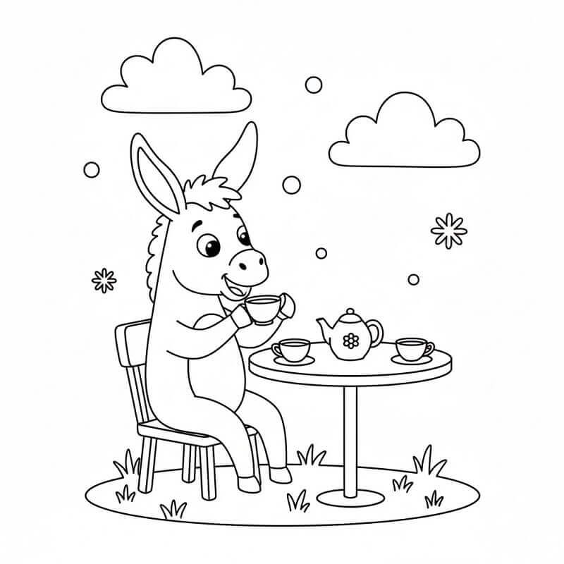 Fise de colorat cu Magari de colorat p05