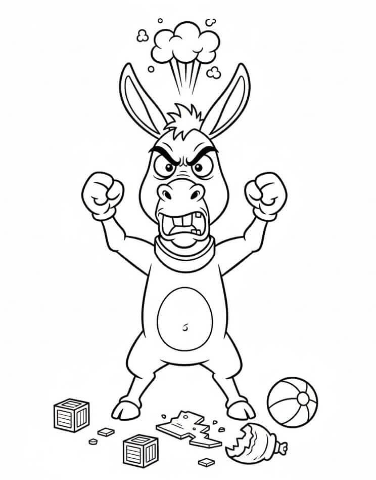 Fise de colorat cu Magari de colorat p09