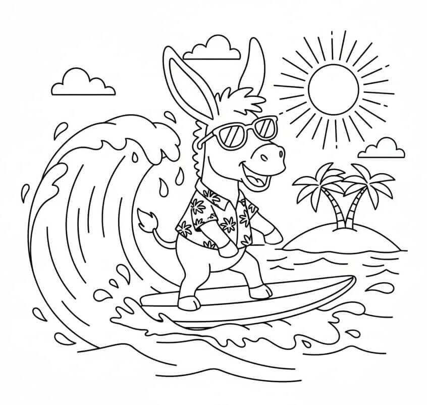 Fise de colorat cu Magari de colorat p10