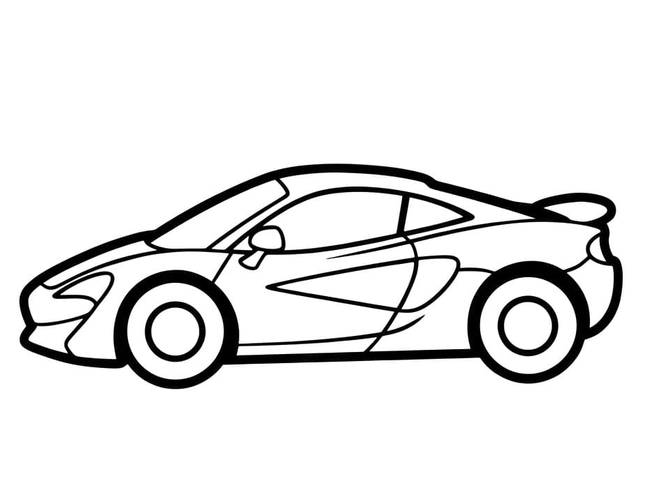 Fise de colorat cu McLaren de colorat p11