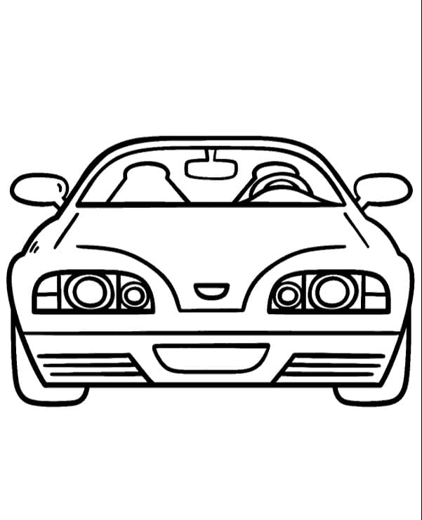 Fise de colorat cu McLaren de colorat p16