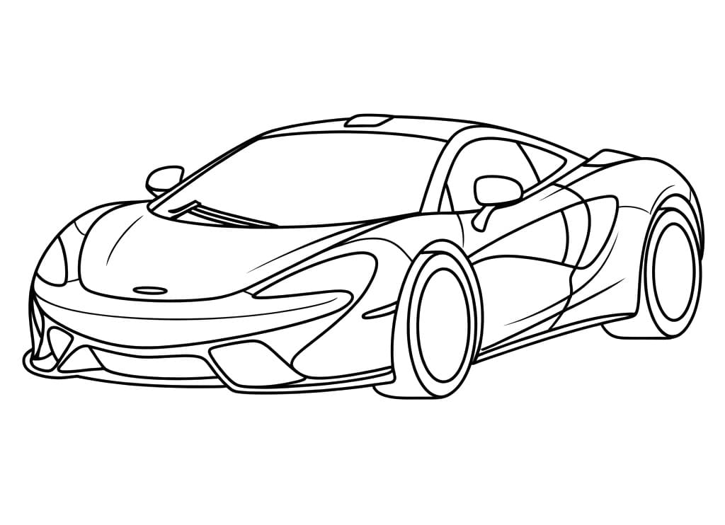 Fise de colorat cu McLaren de colorat p17