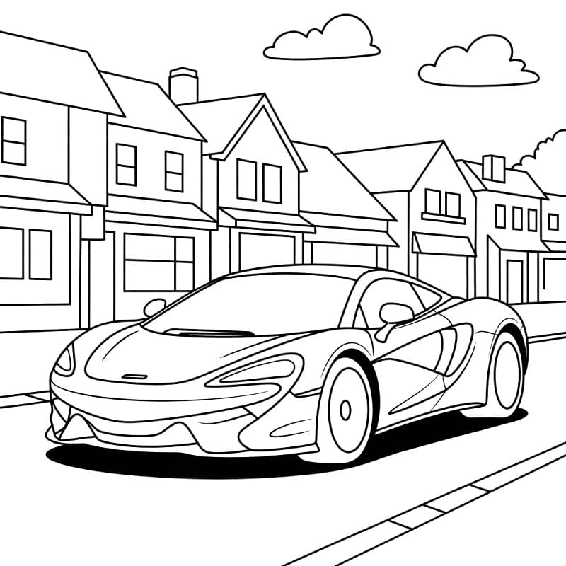 Planse de colorat cu McLaren