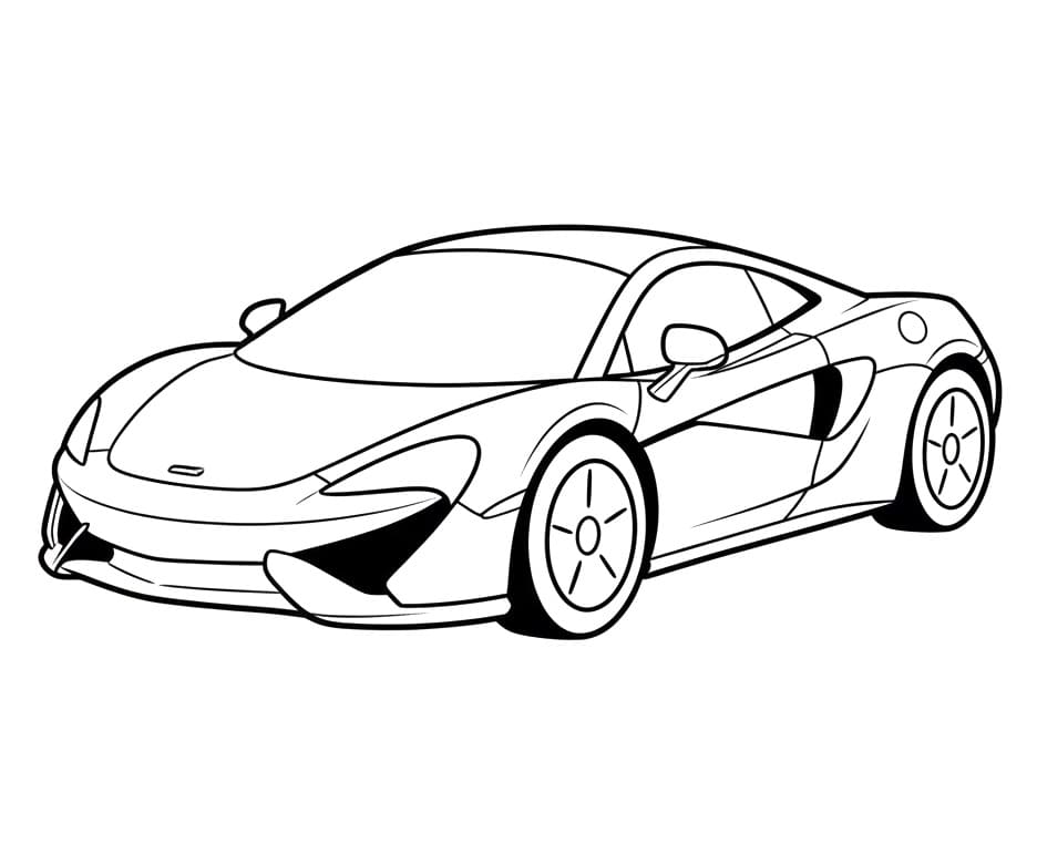 Fise de colorat cu McLaren de colorat p23