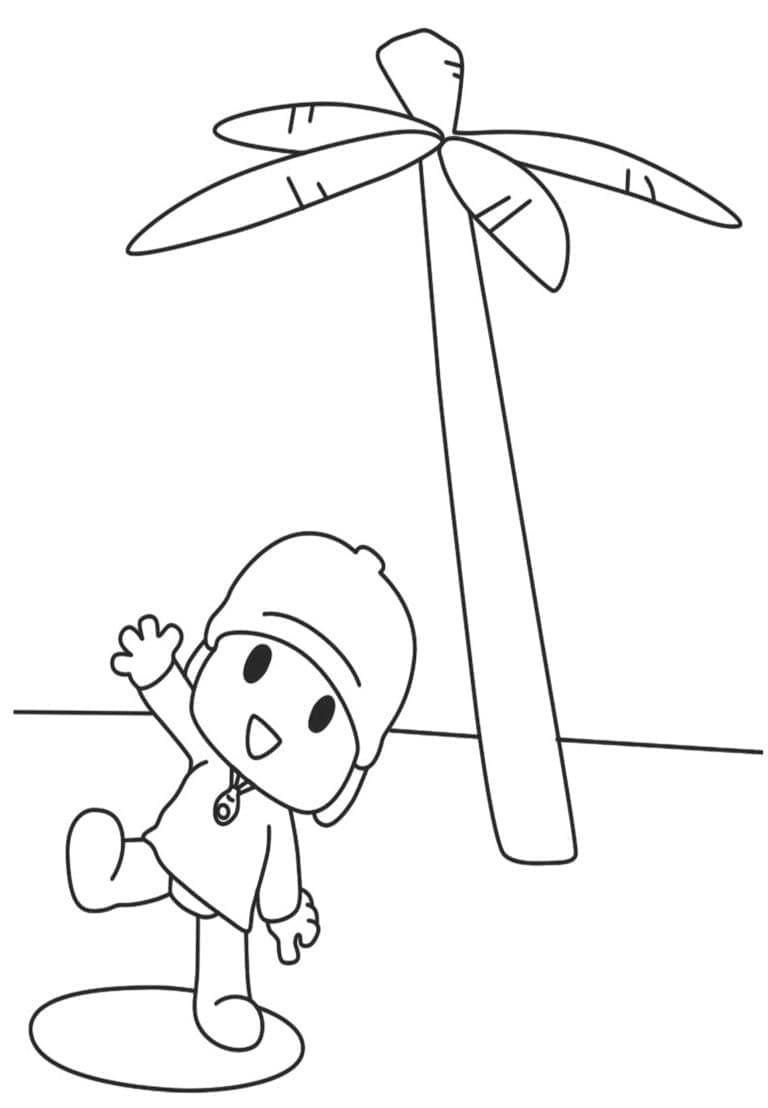 Fise de colorat cu Pocoyo de colorat p42