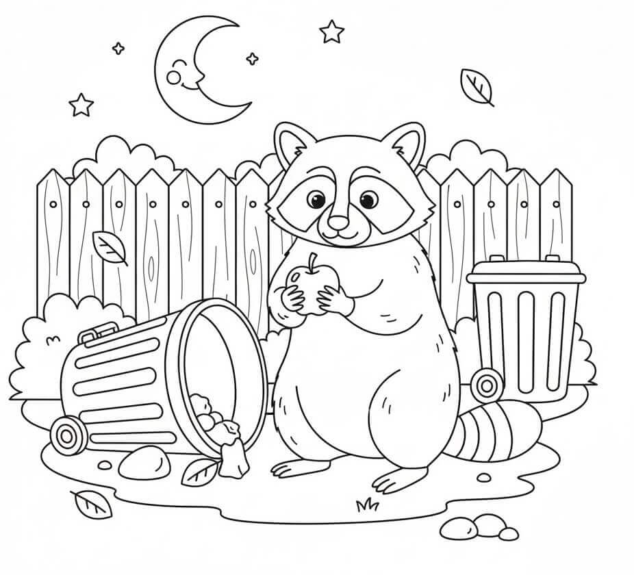 Fise de colorat cu Ratoni de colorat p02