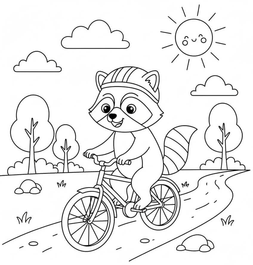 Fise de colorat cu Ratoni de colorat p07