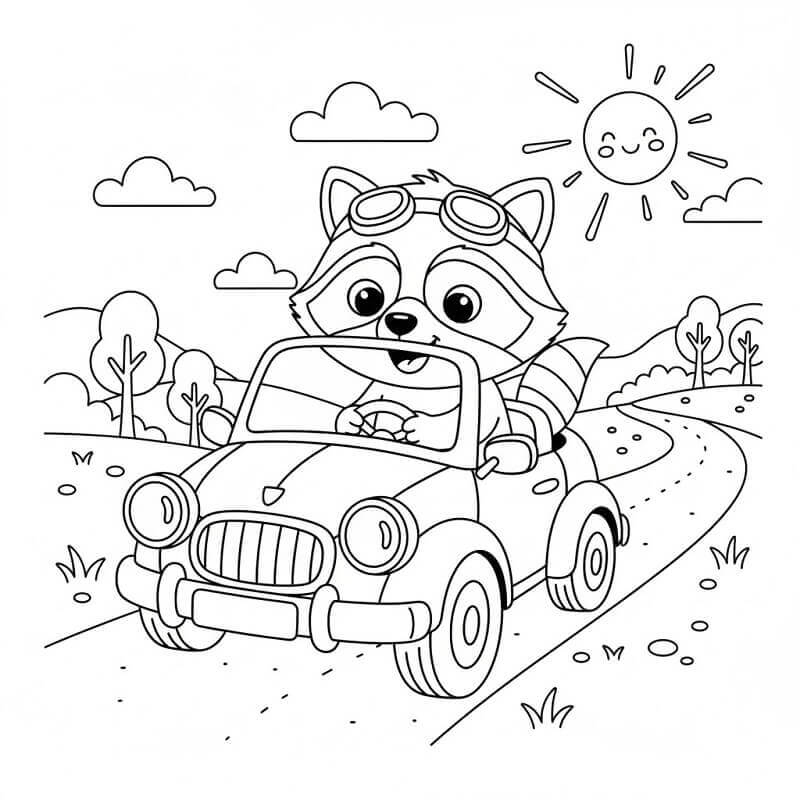 Fise de colorat cu Ratoni de colorat p08