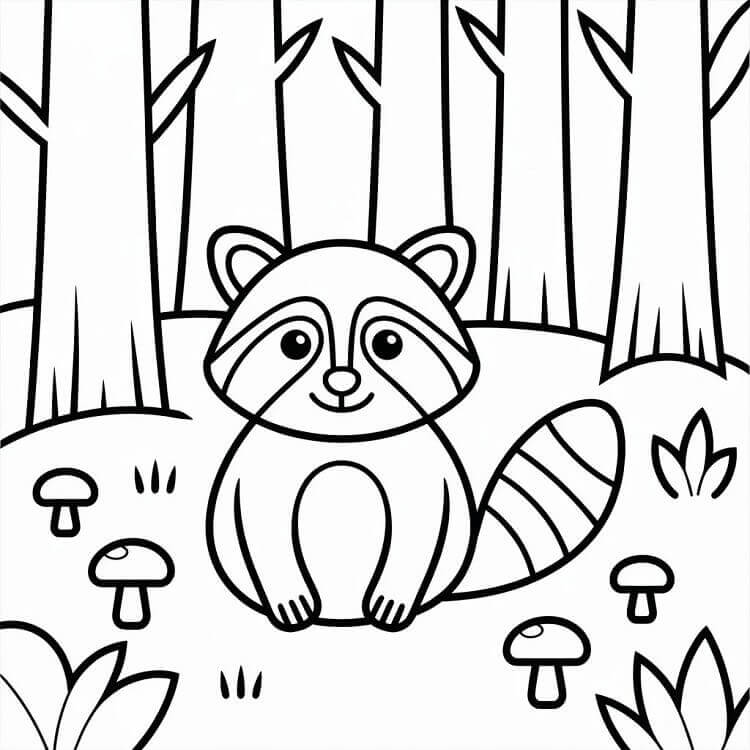 Fise de colorat cu Ratoni de colorat p10