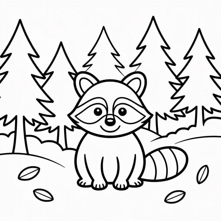 Fise de colorat cu Ratoni de colorat p11