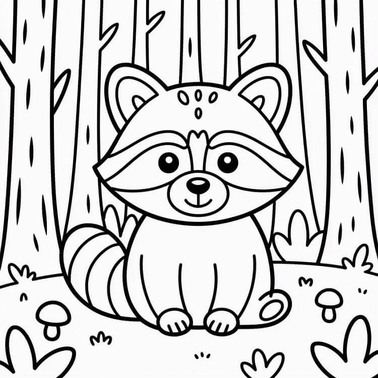 Fise de colorat cu Ratoni de colorat p12