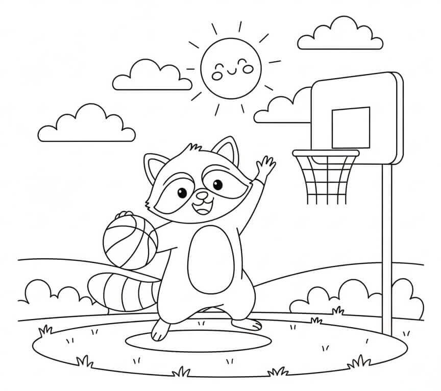 Fise de colorat cu Ratoni de colorat p14