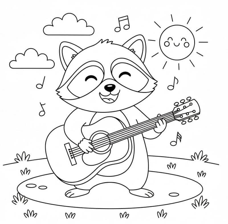 Fise de colorat cu Ratoni de colorat p15