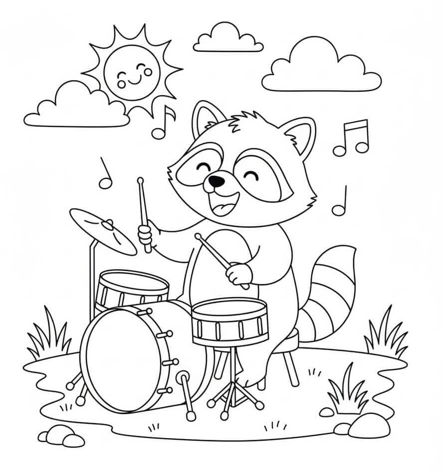 Fise de colorat cu Ratoni de colorat p16