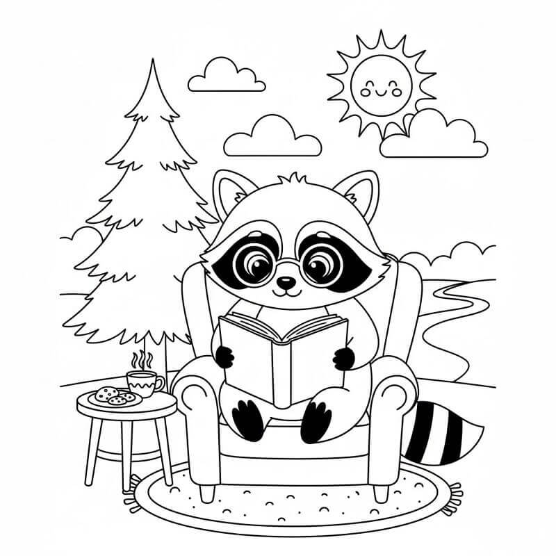 Fise de colorat cu Ratoni de colorat p18