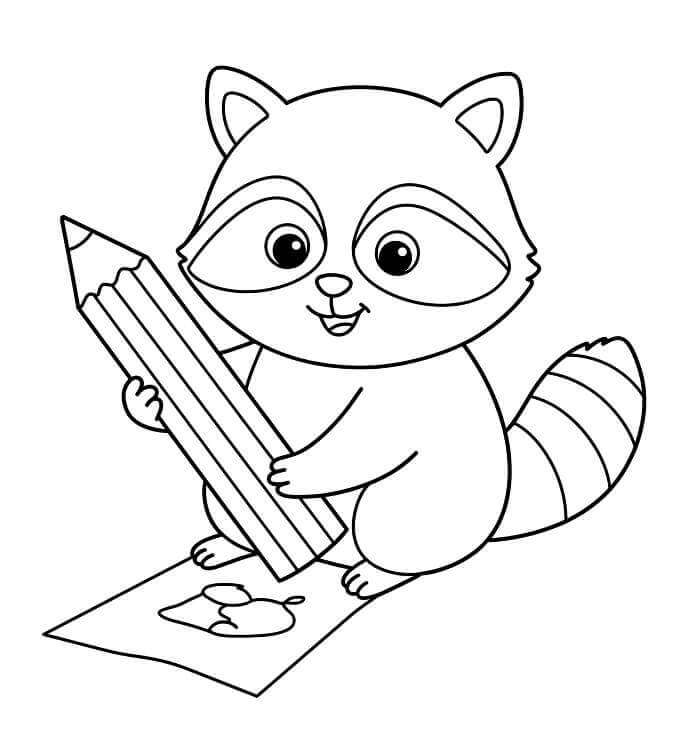 Fise de colorat cu Ratoni de colorat p21