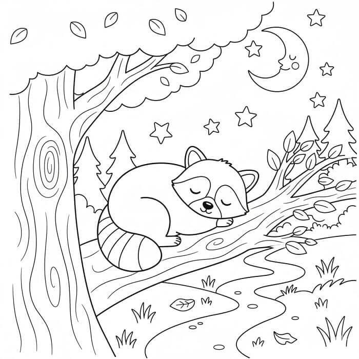 Fise de colorat cu Ratoni de colorat p23