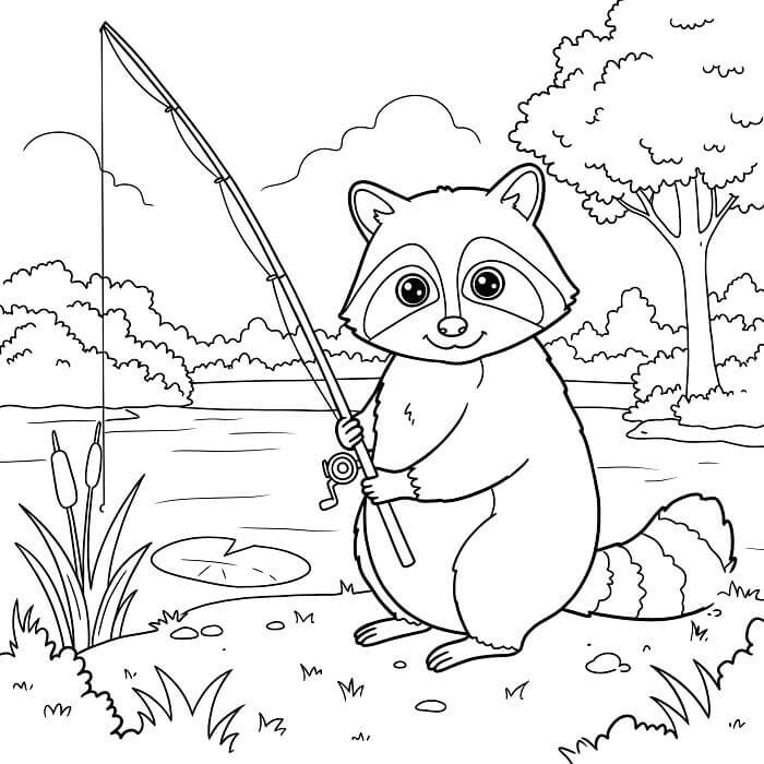 Fise de colorat cu Ratoni de colorat p25