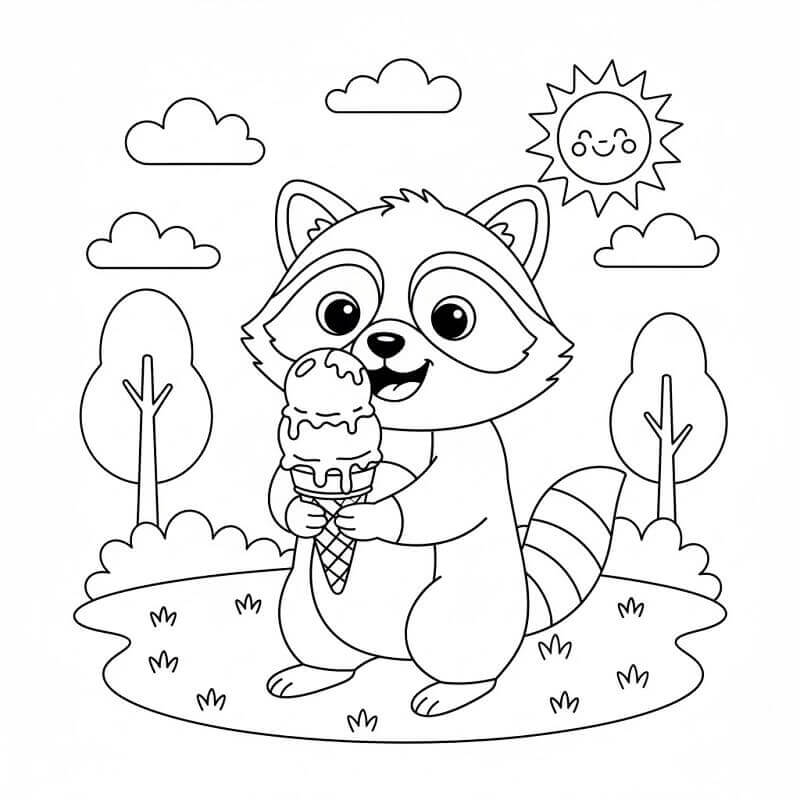 Fise de colorat cu Ratoni de colorat p30