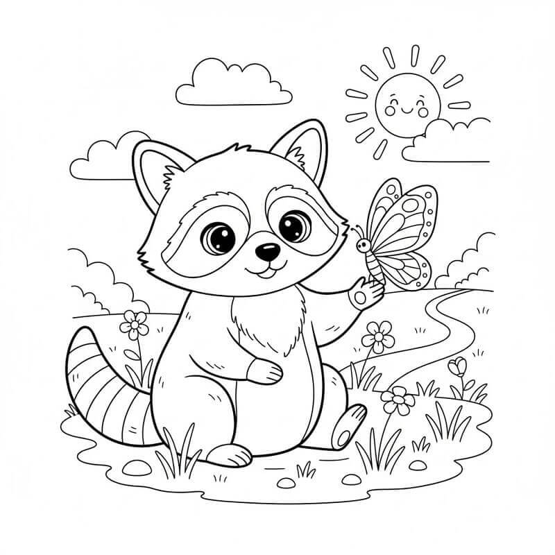 Fise de colorat cu Ratoni de colorat p35