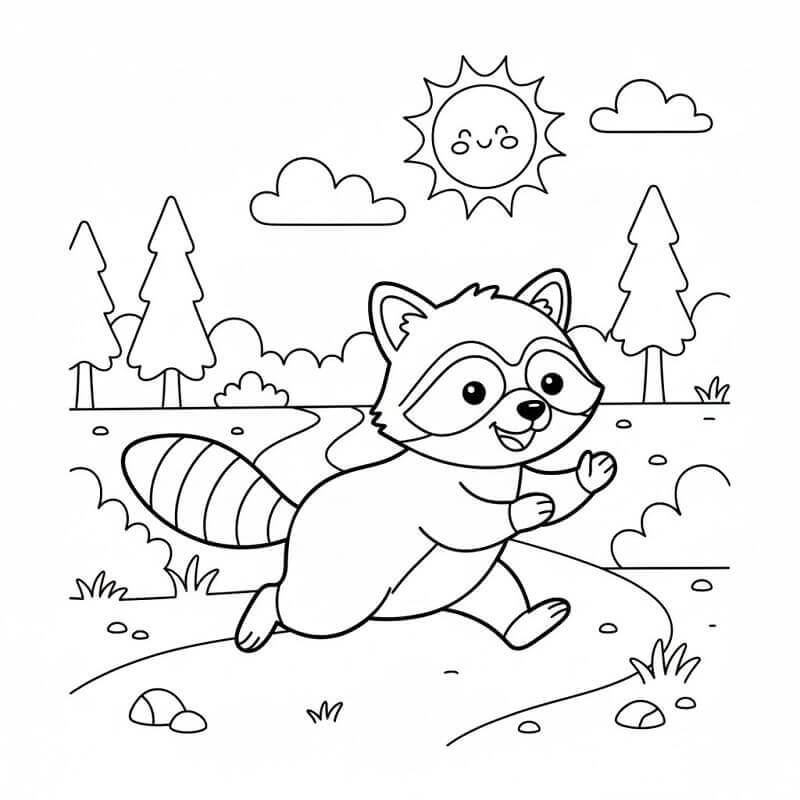 Planse de colorat cu Ratoni