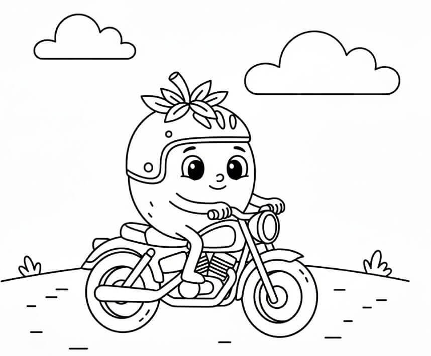 Fise de colorat cu Rosii de colorat p05