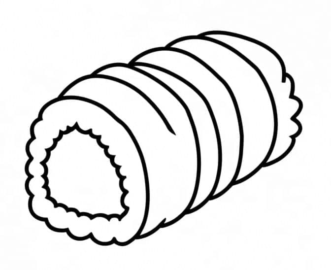 Fise de colorat cu Sushi de colorat p18