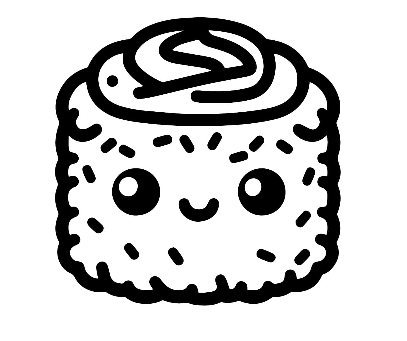 Fise de colorat cu Sushi de colorat p28