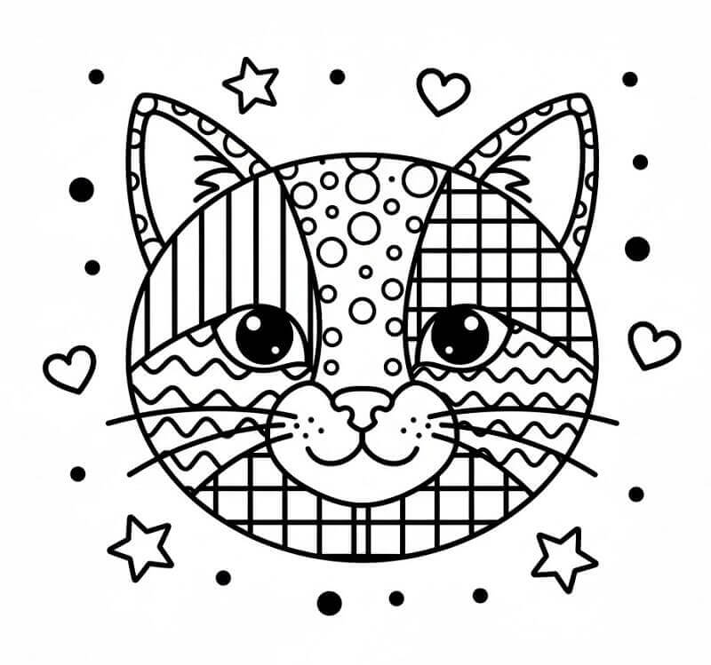 Fise de colorat cu Zentangle de colorat p04