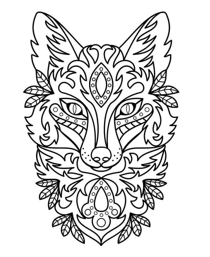 Fise de colorat cu Zentangle de colorat p10