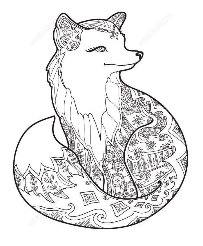 Fise de colorat cu Zentangle de colorat p13