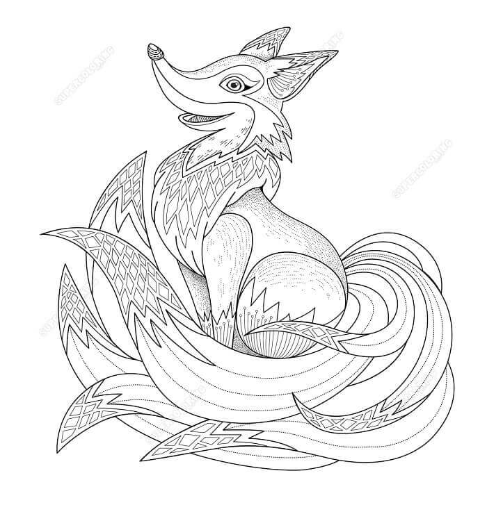 Fise de colorat cu Zentangle de colorat p14