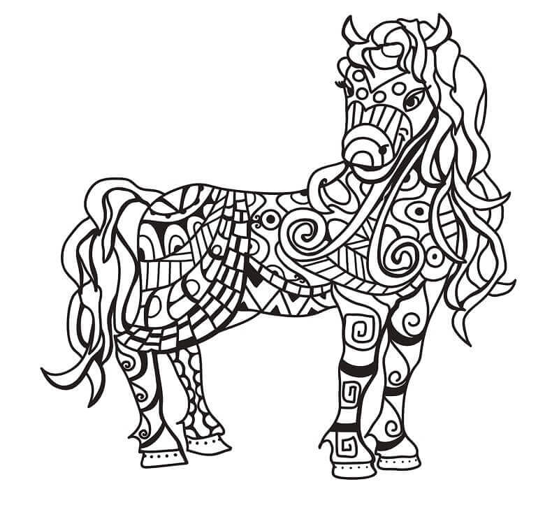 Fise de colorat cu Zentangle de colorat p16