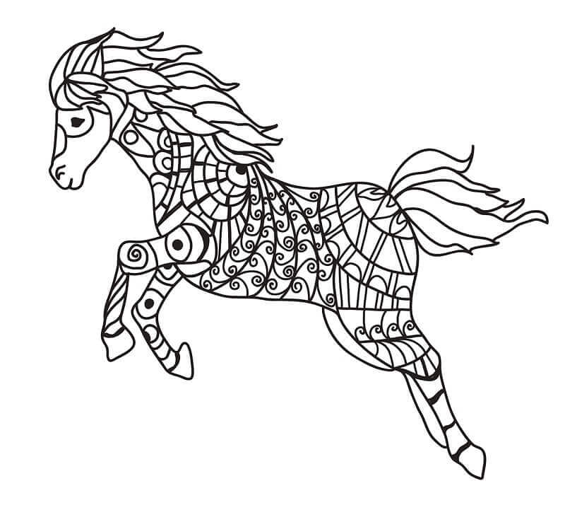 Fise de colorat cu Zentangle de colorat p18