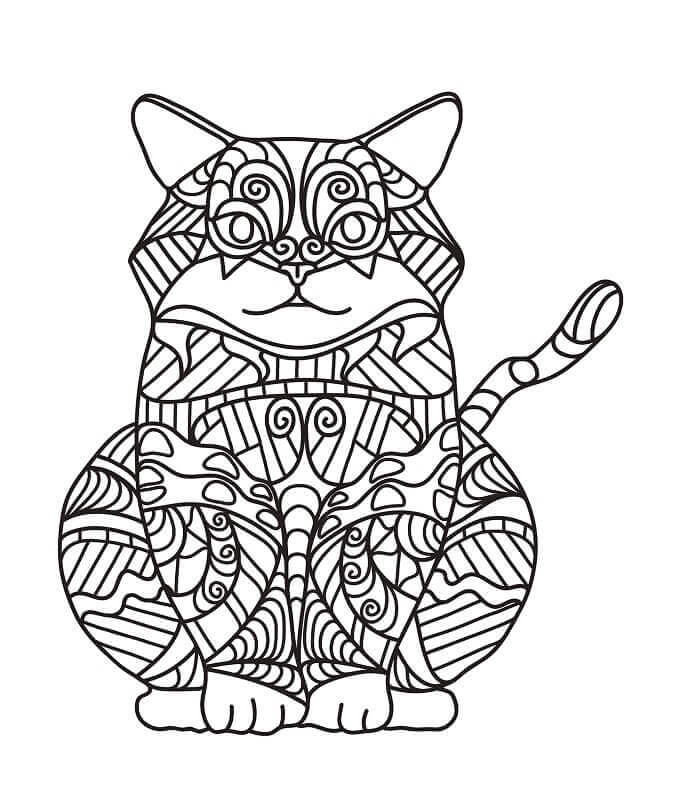 Fise de colorat cu Zentangle de colorat p19