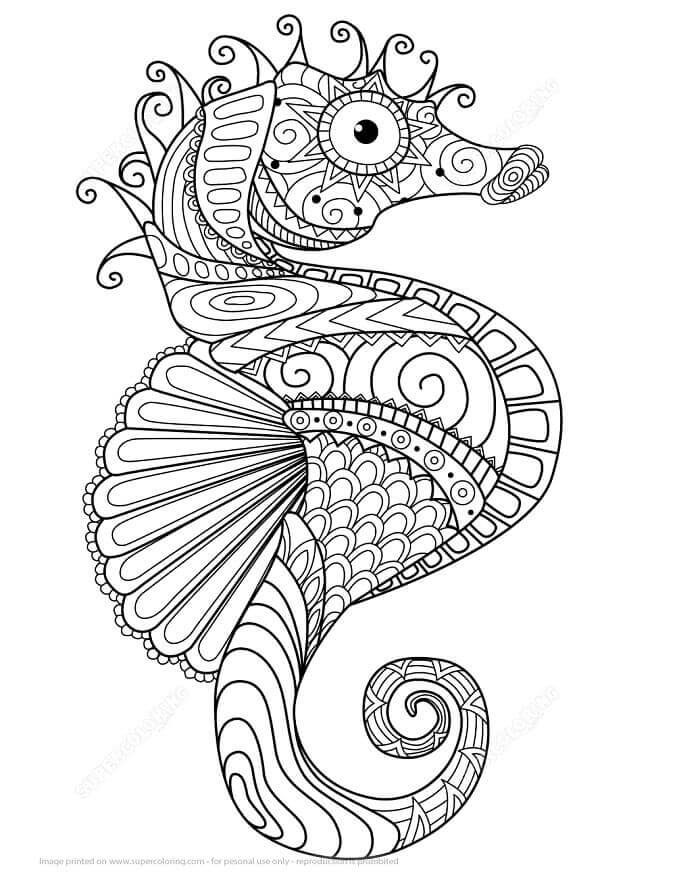 Fise de colorat cu Zentangle de colorat p20