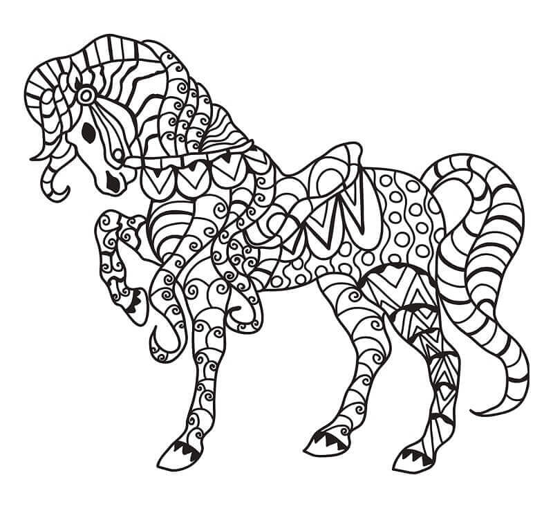 Fise de colorat cu Zentangle de colorat p25