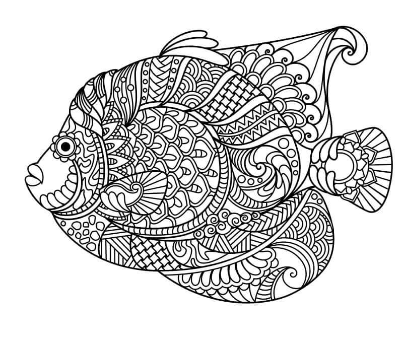 Fise de colorat cu Zentangle de colorat p29